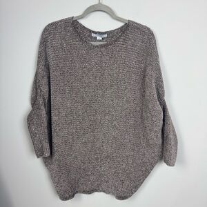 FAVLUX | Drop Shoulder Light Brown Knit Sweater Women’s Size Medium
